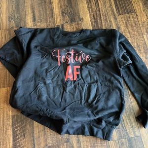 Christmas Sweatshirt “Festive AF”